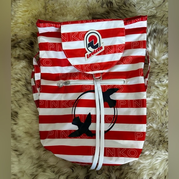 PINKO Printed Nylon Backpack Designer - Picture 3 of 16